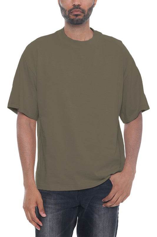 Premium Cotton Drop Shoulder Tee - Shop Style & More | Fresh Looks, Everyday Deals & Free Shipping