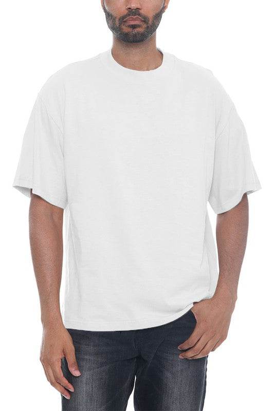 Premium Cotton Drop Shoulder Tee - Shop Style & More | Fresh Looks, Everyday Deals & Free Shipping