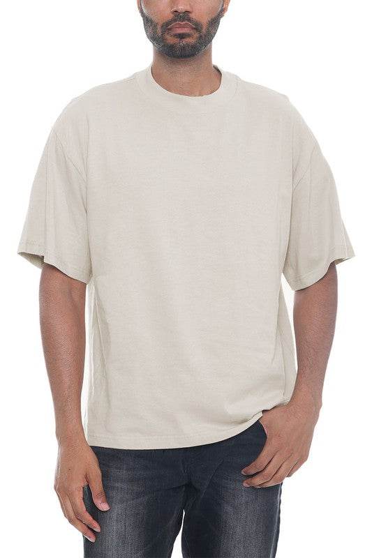 Premium Cotton Drop Shoulder Tee - Shop Style & More | Fresh Looks, Everyday Deals & Free Shipping