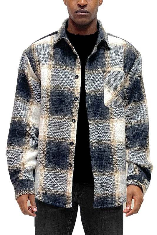 Flannel Shirt Jacket Checkered Plaid Shacket - Shop Style & More | Fresh Looks, Everyday Deals & Free Shipping