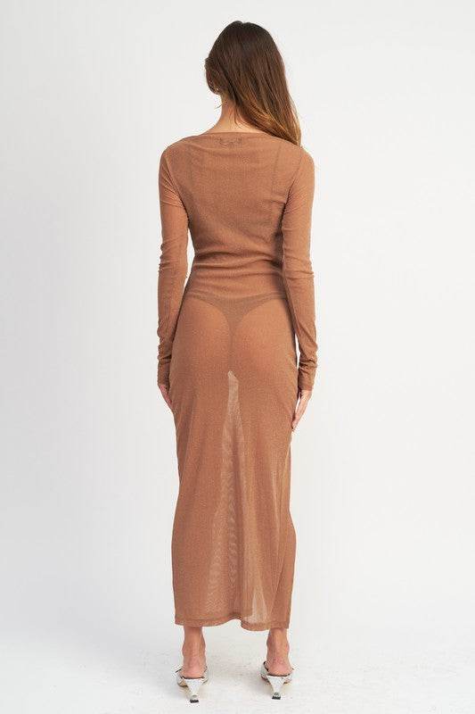 GLITTER MESH MAXI DRESS - Shop Style & More | Fresh Looks, Everyday Deals & Free Shipping
