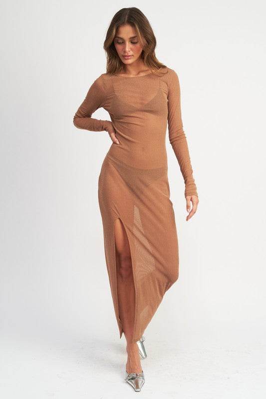 GLITTER MESH MAXI DRESS - Shop Style & More | Fresh Looks, Everyday Deals & Free Shipping