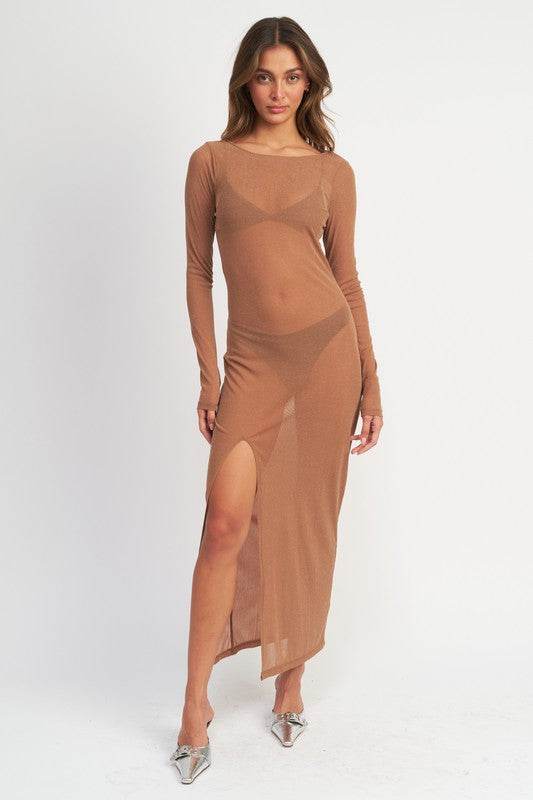 GLITTER MESH MAXI DRESS - Shop Style & More | Fresh Looks, Everyday Deals & Free Shipping