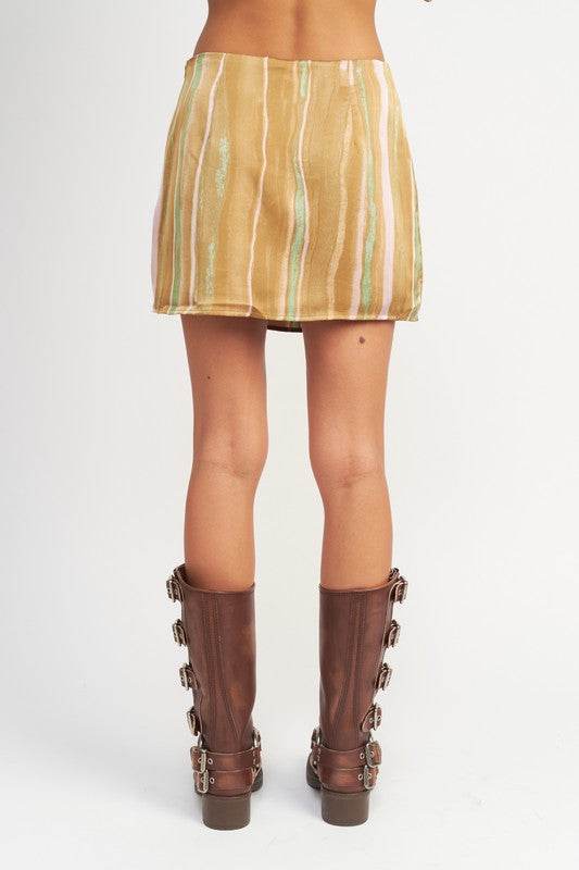 PRINTED LOW WAIST MINI SKIRT - Shop Style & More | Fresh Looks, Everyday Deals & Free Shipping