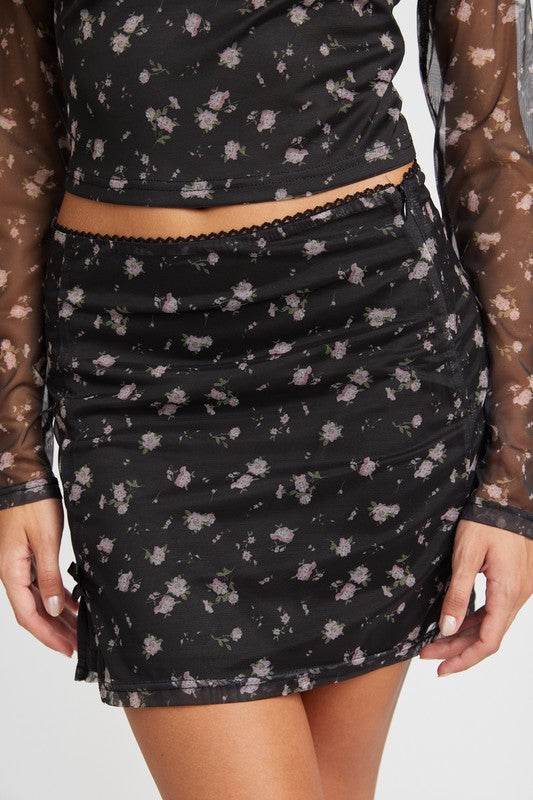 MESH MINI SKIRT WITH SATIN BOW DETAIL - Shop Style & More | Fresh Looks, Everyday Deals & Free Shipping