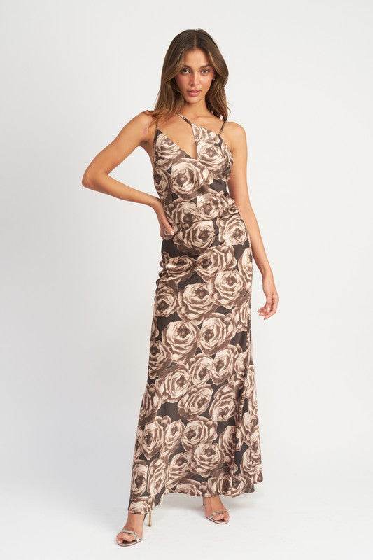 ASYMMETRICAL NECK MAXI DRESS - Shop Style & More | Fresh Looks, Everyday Deals & Free Shipping