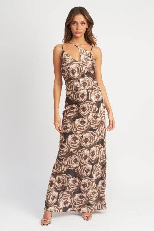 ASYMMETRICAL NECK MAXI DRESS - Shop Style & More | Fresh Looks, Everyday Deals & Free Shipping