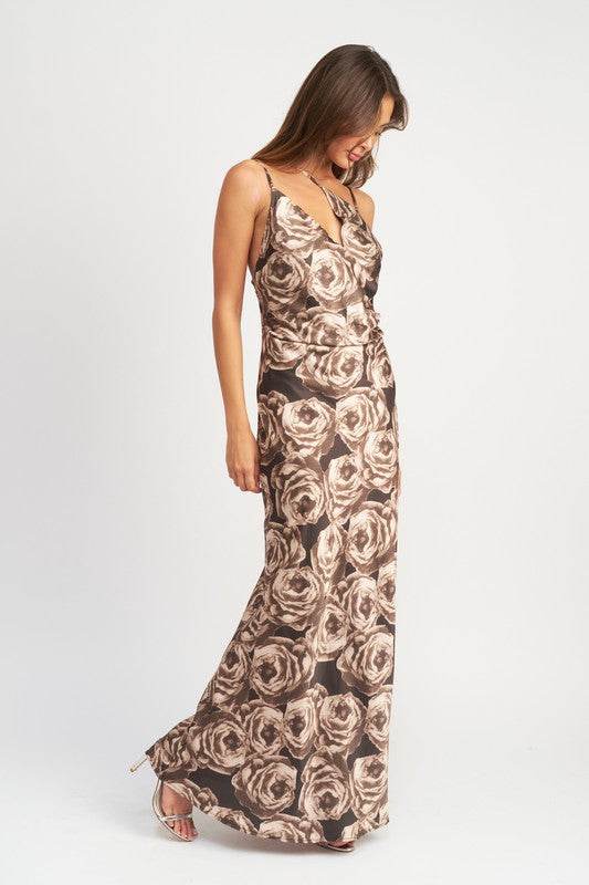 ASYMMETRICAL NECK MAXI DRESS - Shop Style & More | Fresh Looks, Everyday Deals & Free Shipping