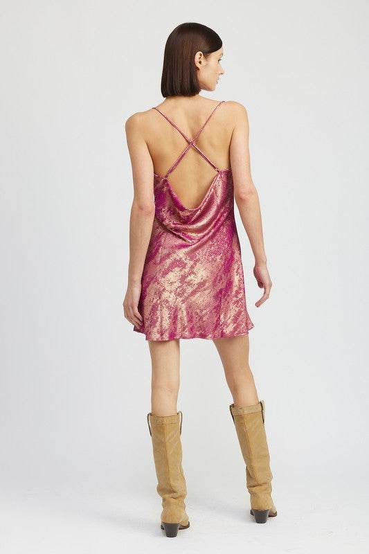 COWL NECK MNI SLIP DRESS - Shop Style & More | Fresh Looks, Everyday Deals & Free Shipping