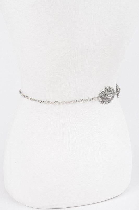 Textured Concho Western Chain Belt - Shop Style & More | Fresh Looks, Everyday Deals & Free Shipping