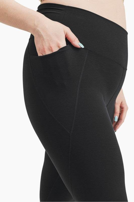 Curvy Tapered Band Essential High Waist Leggings - Shop Style & More | Fresh Looks, Everyday Deals & Free Shipping