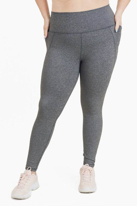 Curvy Tapered Band Essential High Waist Leggings - Shop Style & More | Fresh Looks, Everyday Deals & Free Shipping