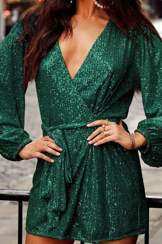 Sequin wrap dress - Shop Style & More | Fresh Looks, Everyday Deals & Free Shipping