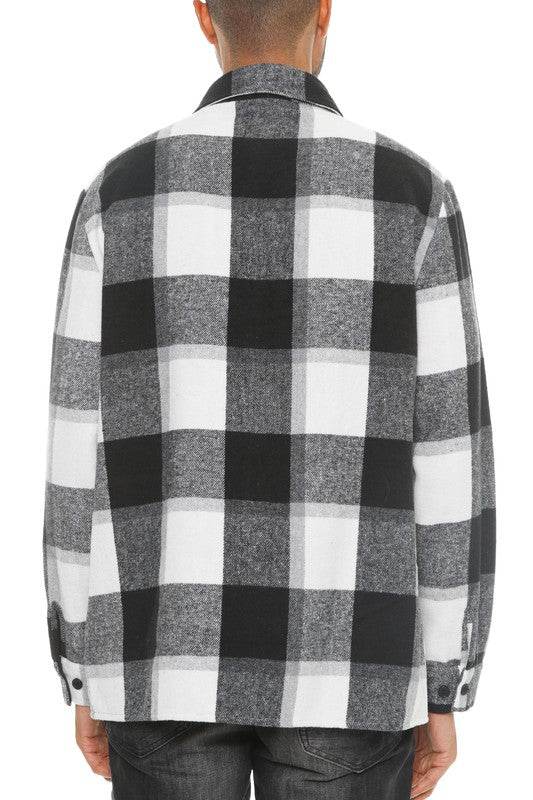Mens Checkered Soft Flannel Shacket - Shop Style & More | Fresh Looks, Everyday Deals & Free Shipping