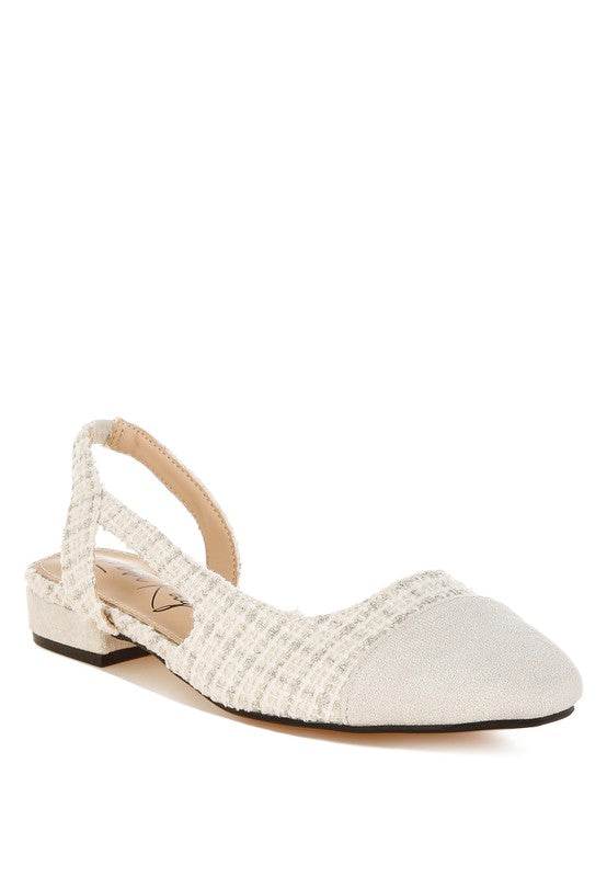 Karita Tweed Slingback Sandals - Shop Style & More | Fresh Looks, Everyday Deals & Free Shipping