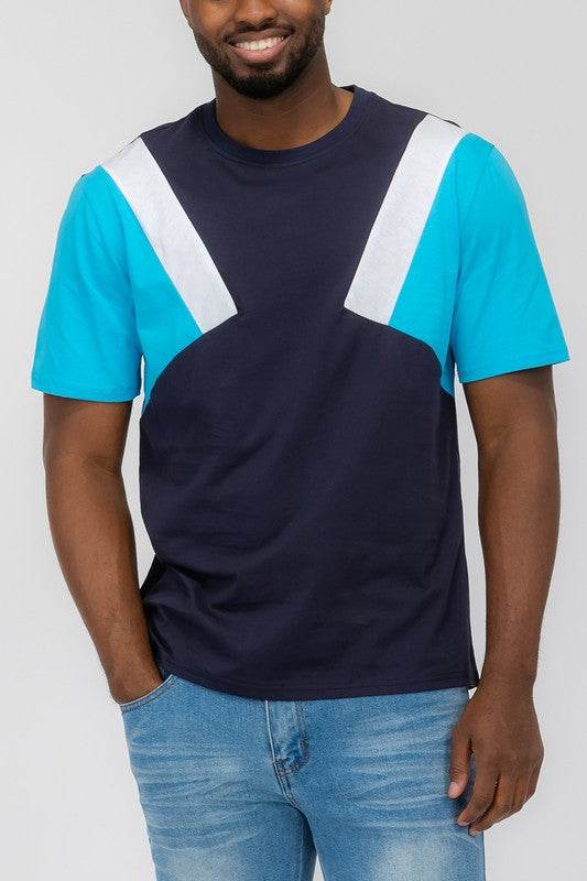 Weiv Mens Color Block Short Sleeve Tshirt - Shop Style & More | Fresh Looks, Everyday Deals & Free Shipping