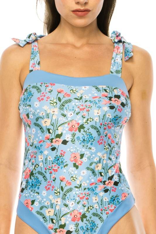 ONE PIECE BATHING SUIT FLORAL PRINT SHOULER TOP TI - Shop Style & More | Fresh Looks, Everyday Deals & Free Shipping