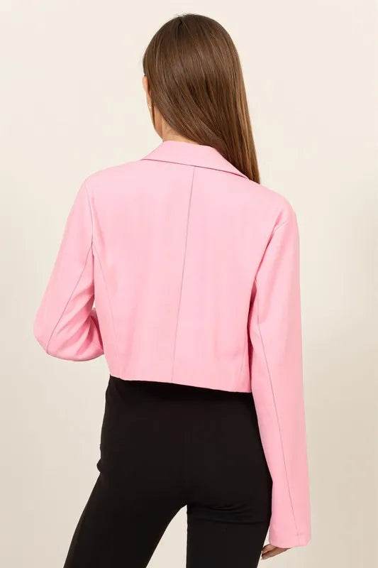 HYFVE Cropped Button-Down Blazer - Shop Style & More | Fresh Looks, Everyday Deals & Free Shipping