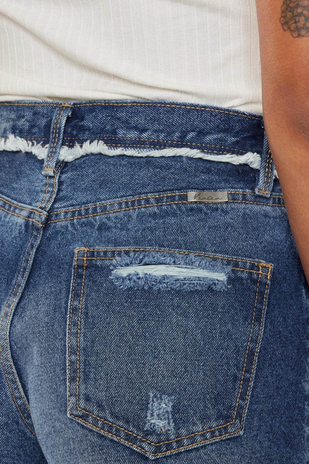 Kancan Distressed Button Fly Denim Shorts - Shop Style & More | Fresh Looks, Everyday Deals & Free Shipping