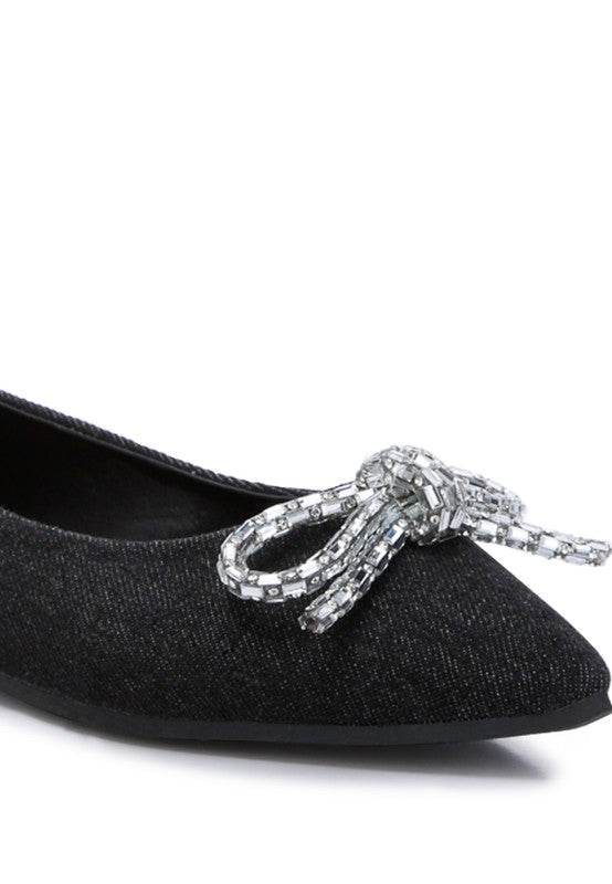 Ellerby Embellished Bow Detail Ballet Flats - Shop Style & More | Fresh Looks, Everyday Deals & Free Shipping
