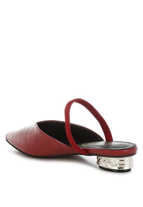 Renata Fantasy Heel Croco Mules - Shop Style & More | Fresh Looks, Everyday Deals & Free Shipping