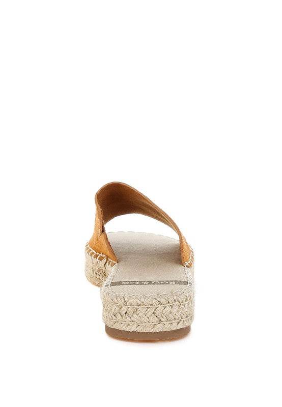 Huntra Real Soft Leather Espadrille Flatforms - Shop Style & More | Fresh Looks, Everyday Deals & Free Shipping