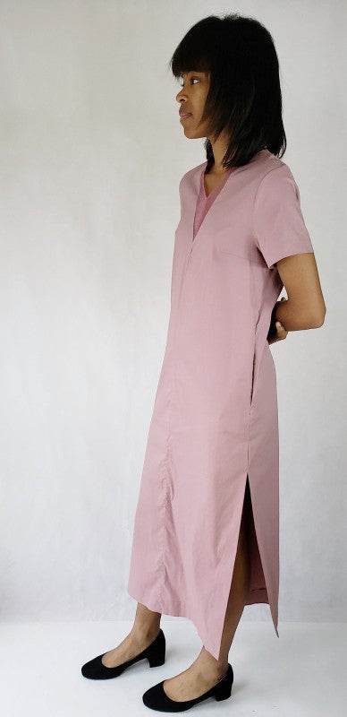 Maxi dress long side slits deep v neck with pocket - Shop Style & More | Fresh Looks, Everyday Deals & Free Shipping