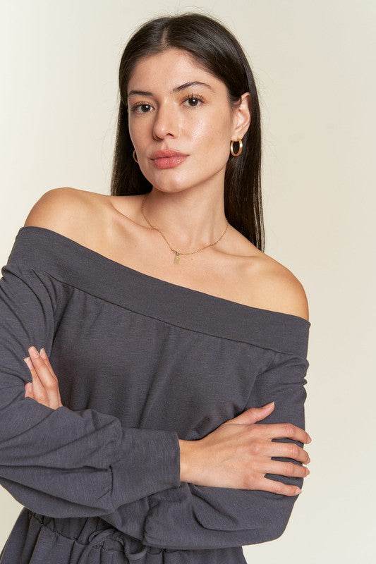 ONE SHOULDER TERRY JUMPSUIT - Shop Style & More | Fresh Looks, Everyday Deals & Free Shipping