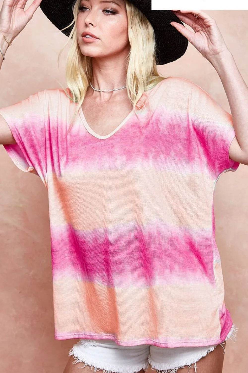 BiBi Tiedye Printed Hacci Knit Top - Shop Style & More | Fresh Looks, Everyday Deals & Free Shipping