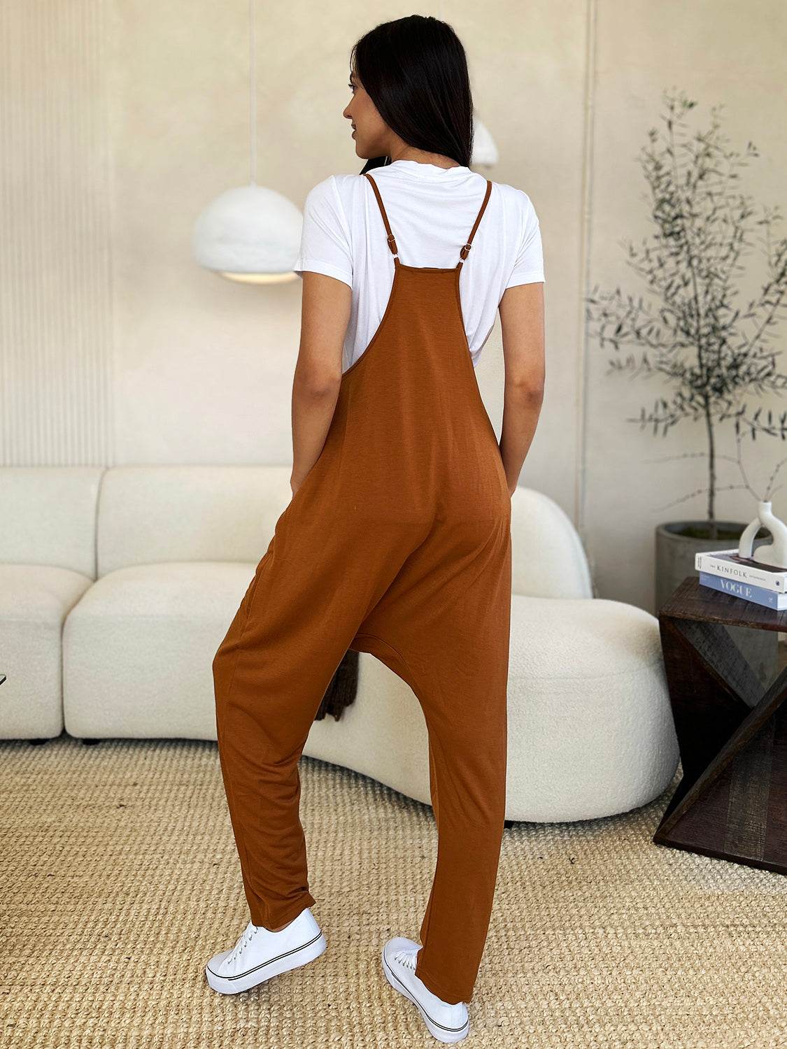 Double Take Full Size Sleeveless V-Neck Pocketed Jumpsuit - Shop Style & More | Fresh Looks, Everyday Deals & Free Shipping