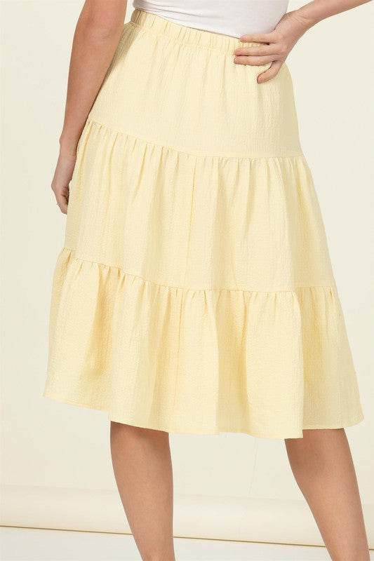 Call It a Day Tiered Midi Skirt - Shop Style & More | Fresh Looks, Everyday Deals & Free Shipping
