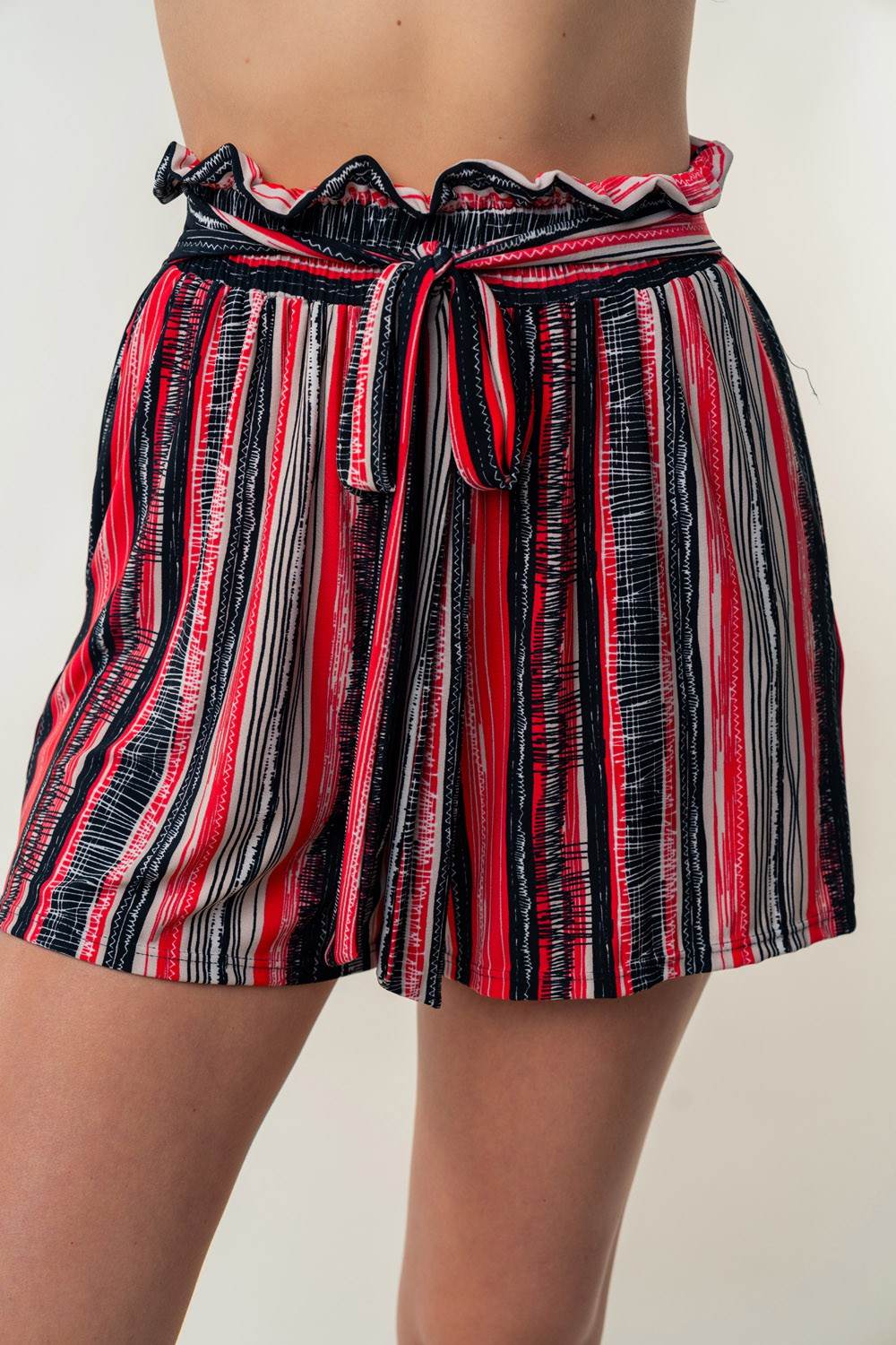 White Birch Full Size High Waisted Striped Shorts - Shop Style & More | Fresh Looks, Everyday Deals & Free Shipping