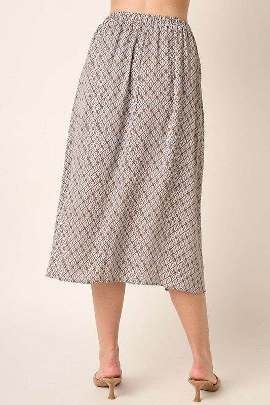Mittoshop Printed Midi Skirt - Shop Style & More | Fresh Looks, Everyday Deals & Free Shipping