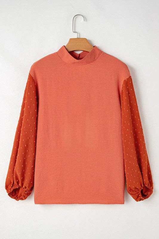 June Swiss Dot Balloon Sleeve Loose Blouse - Shop Style & More | Fresh Looks, Everyday Deals & Free Shipping