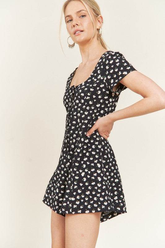 FLORAL BUTTON DOWN ROMPER - Shop Style & More | Fresh Looks, Everyday Deals & Free Shipping