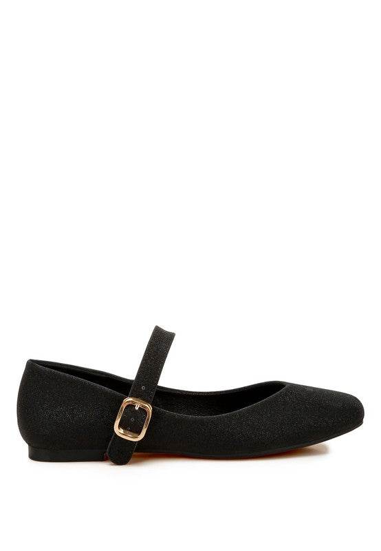 Herma Glitter Pin Buckle Ballerinas - Shop Style & More | Fresh Looks, Everyday Deals & Free Shipping