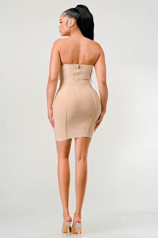 Betting on you casual embellished bandage dress - Shop Style & More | Fresh Looks, Everyday Deals & Free Shipping
