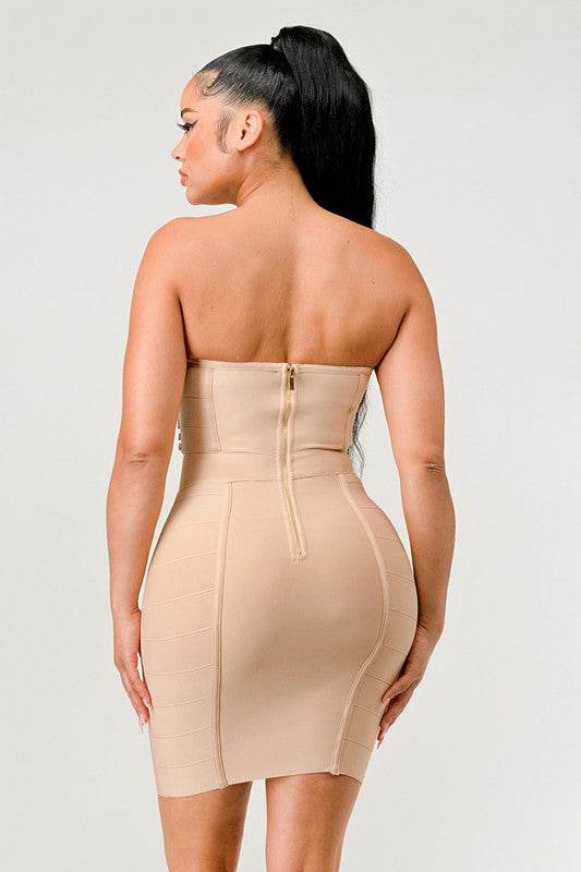 Betting on you casual embellished bandage dress - Shop Style & More | Fresh Looks, Everyday Deals & Free Shipping