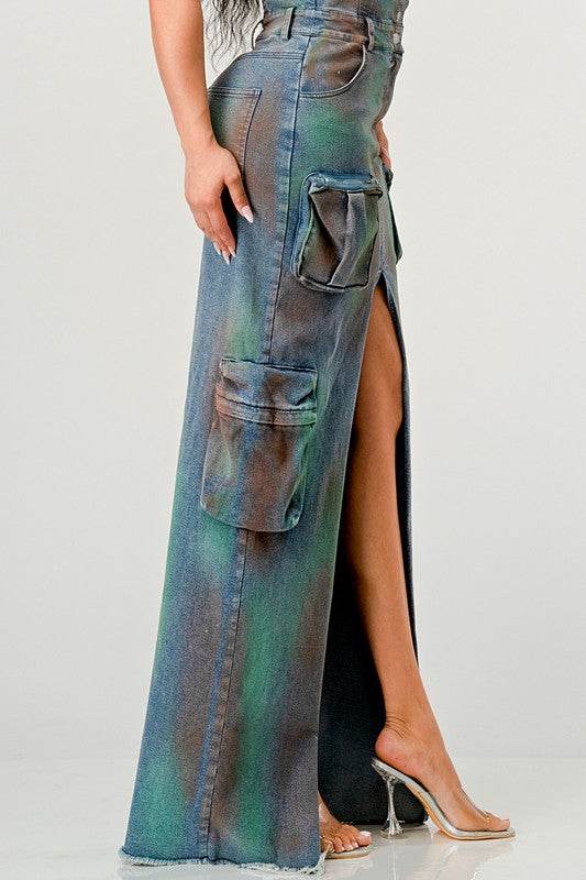 ATHINA VINTAGE HAND WASHED BUTTON UP SLIT DRESS - Shop Style & More | Fresh Looks, Everyday Deals & Free Shipping