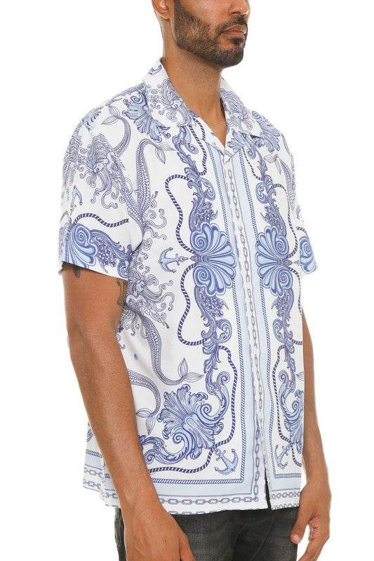 Mens Collared Print Button Down - Shop Style & More | Fresh Looks, Everyday Deals & Free Shipping