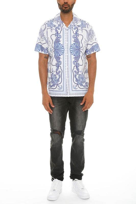 Mens Collared Print Button Down - Shop Style & More | Fresh Looks, Everyday Deals & Free Shipping