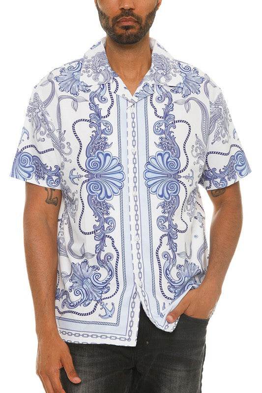 Mens Collared Print Button Down - Shop Style & More | Fresh Looks, Everyday Deals & Free Shipping