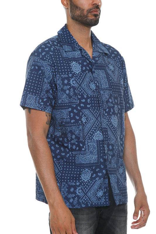 Mens Collared Print Button Down - Shop Style & More | Fresh Looks, Everyday Deals & Free Shipping