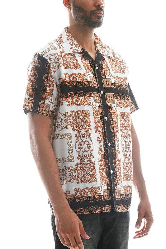 Mens Collared Print Button Down - Shop Style & More | Fresh Looks, Everyday Deals & Free Shipping