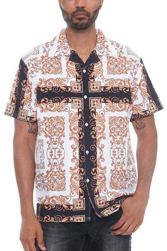 Mens Collared Print Button Down - Shop Style & More | Fresh Looks, Everyday Deals & Free Shipping