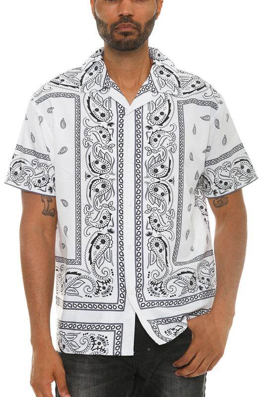 Mens Collared Print Button Down - Shop Style & More | Fresh Looks, Everyday Deals & Free Shipping
