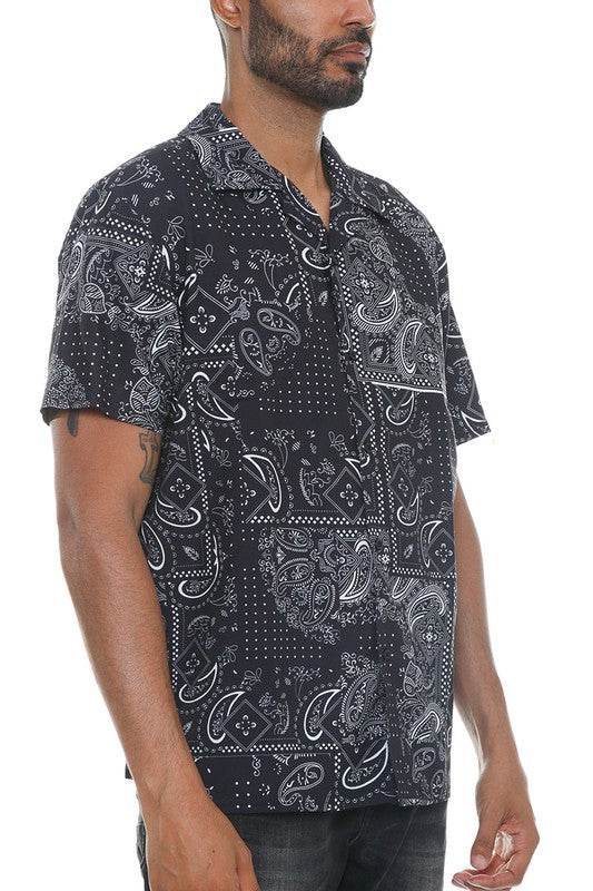Mens Collared Print Button Down - Shop Style & More | Fresh Looks, Everyday Deals & Free Shipping