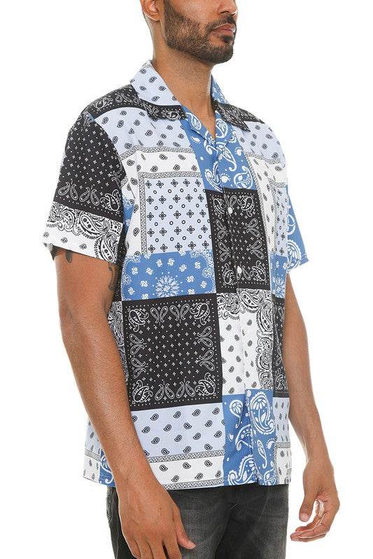 Mens Collared Print Button Down - Shop Style & More | Fresh Looks, Everyday Deals & Free Shipping