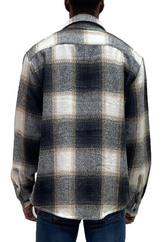 Flannel Shirt Jacket Checkered Plaid Shacket - Shop Style & More | Fresh Looks, Everyday Deals & Free Shipping
