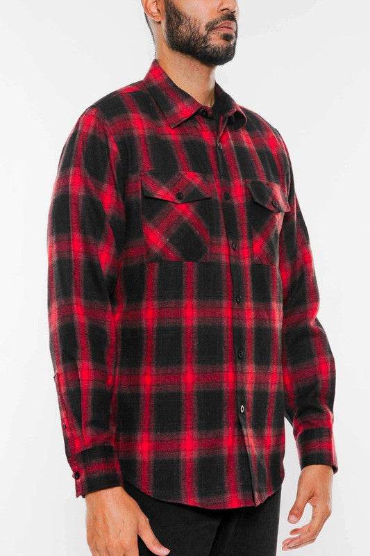 FULL PLAID CHECKERED FLANNEL LONG SLEEVE - Shop Style & More | Fresh Looks, Everyday Deals & Free Shipping